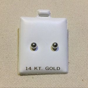 14K White Gold Earrings